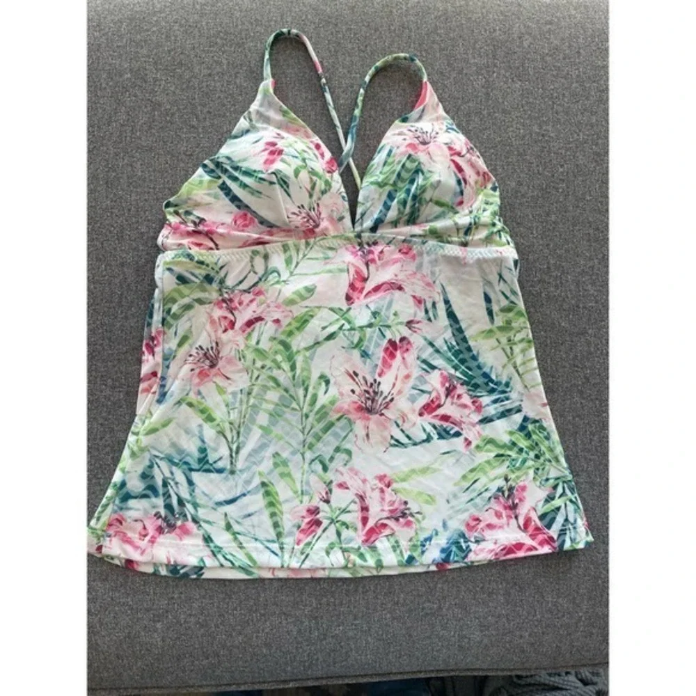 Becca‎ Lush Lagoon Tankini Top amd American Fit Bottoms Size Small